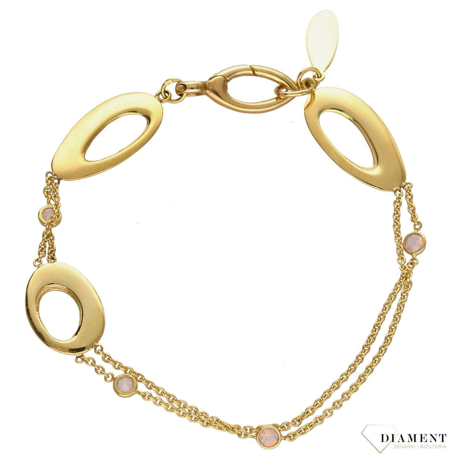 Złota bransoletka DALL'ACQUA GOLD łańcuszkowa BOZ91 (2).jpg